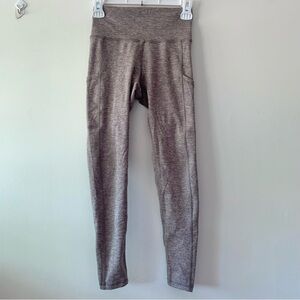 Aerie Offline brown tan heather high rise hugger leggings athletic size small